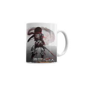 Baskı Dükkanı KB4569 Attack On Titan Mikasa Porselen Kupa Bardak