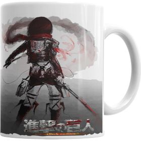 Baskı Dükkanı KB4569 Attack On Titan Mikasa Porselen Kupa Bardak