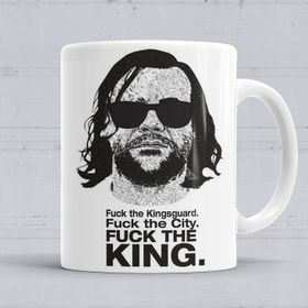 Baskı Dükkanı KB458 Fuuck The King Porselen Kupa Bardak