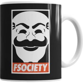Baskı Dükkanı KB459 Fsociety Porselen Kupa Bardak
