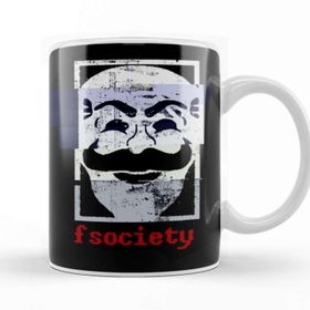 Baskı Dükkanı KB459 Fsociety Porselen Kupa Bardak