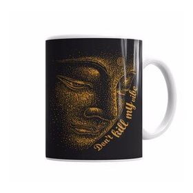 Baskı Dükkanı KB4615 Buda Dont Kill My Vibe Porselen Kupa Bardak