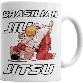 Baskı Dükkanı KB4651 Brasilian Jiu Jitsu Porselen Kupa Bardak