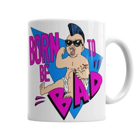 Baskı Dükkanı KB4658 Born To Be Bad Porselen Kupa Bardak