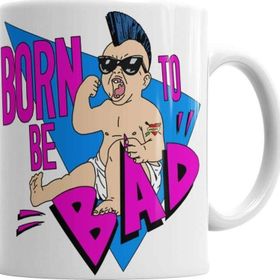 Baskı Dükkanı KB4658 Born To Be Bad Porselen Kupa Bardak