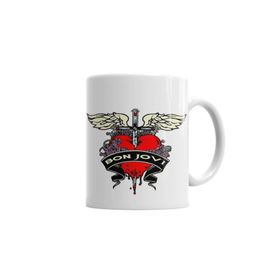 Baskı Dükkanı KB4662 Bon Jovi Porselen Kupa Bardak
