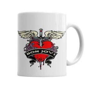 Baskı Dükkanı KB4662 Bon Jovi Porselen Kupa Bardak