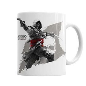 Baskı Dükkanı KB47 Assassin Creed Black Flag Porselen Kupa Bardak