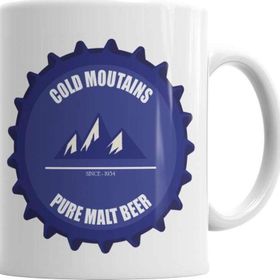 Baskı Dükkanı KB4705 Cold Moutains Beer Porselen Kupa Bardak