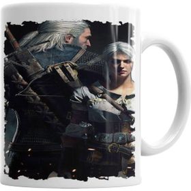 Baskı Dükkanı KB4722 Ciri E Geralt De Rivia Porselen Kupa Bardak