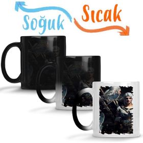 Baskı Dükkanı KB4722 Ciri E Geralt De Rivia Porselen Kupa Bardak