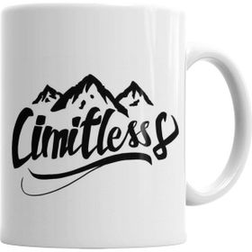 Baskı Dükkanı KB4727 Cimitless Limitless Logo Preto Porselen Kupa Bardak