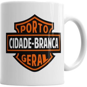 Baskı Dükkanı KB4730 Cidade Branca Motorsiklet Porselen Kupa Bardak
