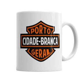 Baskı Dükkanı KB4730 Cidade Branca Motorsiklet Porselen Kupa Bardak