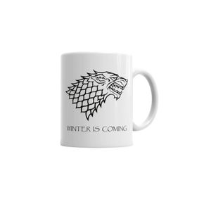 Baskı Dükkanı KB4776 Casa Stark Goot Winter Is Coming Porselen Kupa Bardak