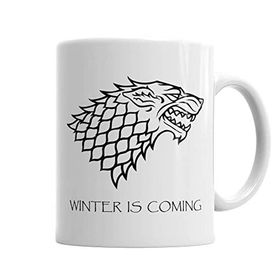 Baskı Dükkanı KB4776 Casa Stark Goot Winter Is Coming Porselen Kupa Bardak