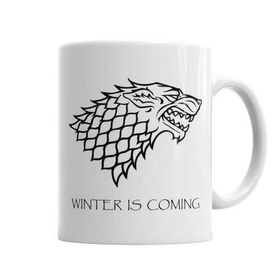 Baskı Dükkanı KB4776 Casa Stark Goot Winter Is Coming Porselen Kupa Bardak