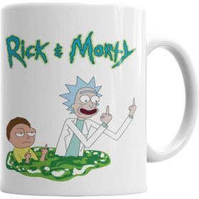 Baskı Dükkanı KB4779 Cartoon Rick E Morty Porselen Kupa Bardak