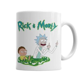 Baskı Dükkanı KB4779 Cartoon Rick E Morty Porselen Kupa Bardak