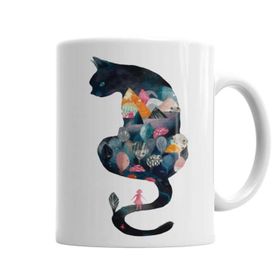Baskı Dükkanı KB4782 Carta Cassino Kedi Cats Porselen Kupa Bardak