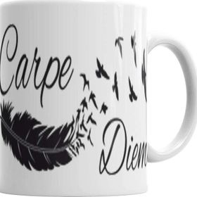 Baskı Dükkanı KB4784 Carpe Diem Porselen Kupa Bardak