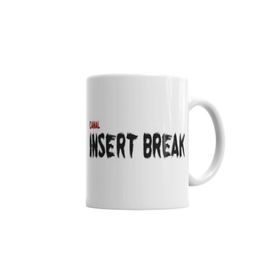 Baskı Dükkanı KB4789 Canal Insert Break Porselen Kupa Bardak