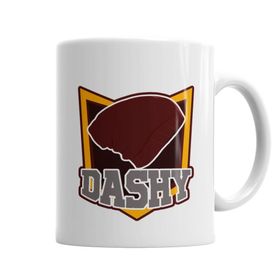 Baskı Dükkanı KB4794 Camisa Dashy Red Cap Porselen Kupa Bardak