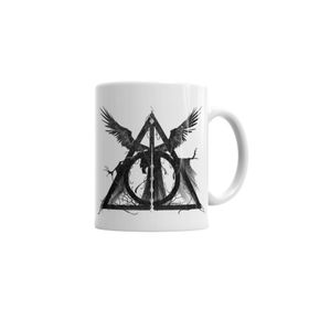 Baskı Dükkanı KB4802 Deathly Hallows Porselen Kupa Bardak