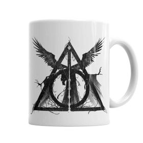 Baskı Dükkanı KB4802 Deathly Hallows Porselen Kupa Bardak