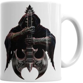 Baskı Dükkanı KB4807 Death Guitar Müzik Porselen Kupa Bardak