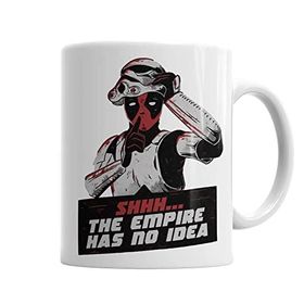 Baskı Dükkanı KB4808 Deadpool Shhh Porselen Kupa Bardak