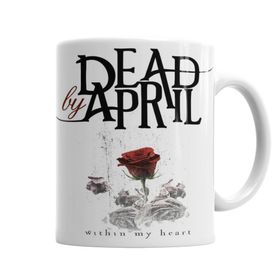 Baskı Dükkanı KB4817 Dead By April Within My Heart Porselen Kupa Bardak