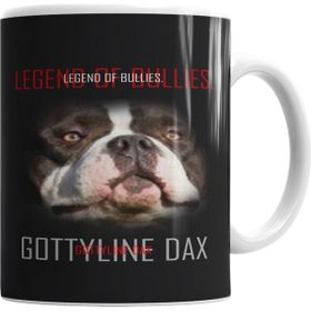 Baskı Dükkanı KB4821 Dax Vetor Pug Köpek Porselen Kupa Bardak