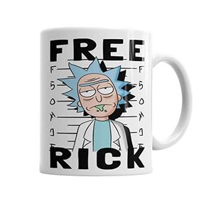Baskı Dükkanı KB485 Free Rick Porselen Kupa Bardak