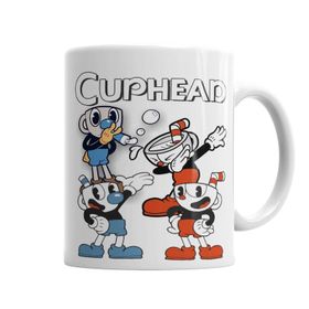 Baskı Dükkanı KB4850 Cuphead Three Porselen Kupa Bardak