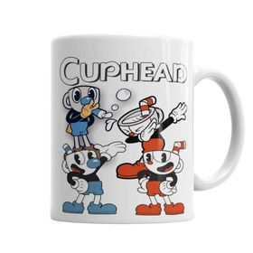 Baskı Dükkanı KB4850 Cuphead Three Porselen Kupa Bardak