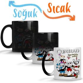 Baskı Dükkanı KB4850 Cuphead Three Porselen Kupa Bardak