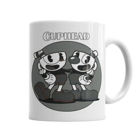 Baskı Dükkanı KB4851 Cuphead P B Porselen Kupa Bardak