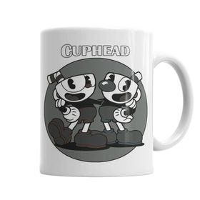 Baskı Dükkanı KB4851 Cuphead P B Porselen Kupa Bardak