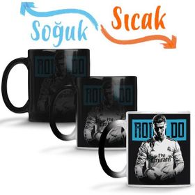 Baskı Dükkanı KB4872 Cristiano Ronaldo Melhor Do Mundo Porselen Kupa Bardak