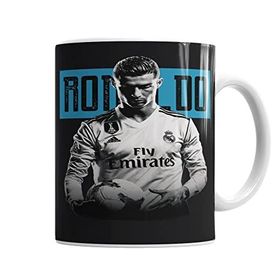 Baskı Dükkanı KB4872 Cristiano Ronaldo Melhor Do Mundo Porselen Kupa Bardak
