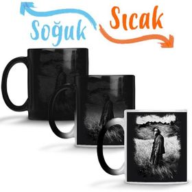Baskı Dükkanı KB4878 Creepy Plague Doctor Hermetic Porselen Kupa Bardak