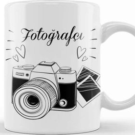 Baskı Dükkanı KB491 Fotoğrafçı Foto Porselen Kupa Bardak