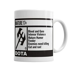 Baskı Dükkanı KB4934 Dota Cut And Run Porselen Kupa Bardak