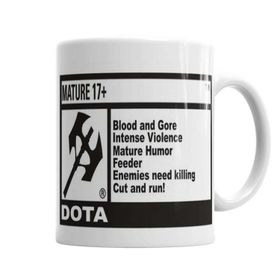 Baskı Dükkanı KB4934 Dota Cut And Run Porselen Kupa Bardak