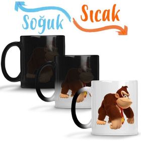 Baskı Dükkanı KB4943 Donkey Kong Maymun Porselen Kupa Bardak