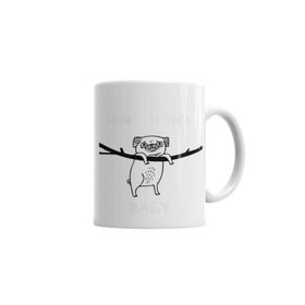 Baskı Dükkanı KB4951 Dogs Pug Köpek Porselen Kupa Bardak