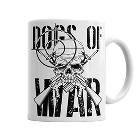 Baskı Dükkanı KB4952 Dogs Of War Porselen Kupa Bardak