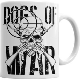 Baskı Dükkanı KB4953 Dogs Of War Porselen Kupa Bardak