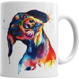 Baskı Dükkanı KB4954 Dog Dog Köpek Pug Porselen Kupa Bardak